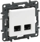 Legrand Niloé Step 863162 2xRJ45 Cat. 6 FTP aljzat, fehér (Legrand 863162) (863162)