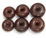 Donut - Piatra Pi din Jasp Breciat Minerala Naturala 26-34 x 26-34 x 12-22 mm - 1 Buc