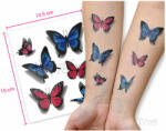 Tytoo Tatuaj autocolant RH-001 Fluture albastru și roșu