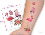 Tytoo Tatuaj autocolant CD-001 cu Flamingo și Papagal exotic