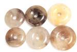  Piatra Pi din Cuart Shamanic Minerala Naturala Donut 31-42 x 31-42 x 7-9 mm - 1 Buc