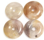  Piatra Pi din Cuart Shamanic Minerala Naturala Donut 39-42 x 39-42 x 8-9 mm - 1 Buc