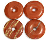  Piatra Pi din Jasp Rosu Mineral Natural Donut 49-51 x 49-51 x 7-10 mm - 1 Buc