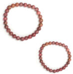  Bratara Rodonit Natural Diametru 58 mm Margele Rotunde - 7x7 mm - 1 Buc