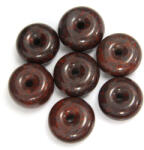  Donut - Piatra Pi din Jasp Breciat Minerala Naturala 33-34 x 33-34 x 15-21 mm - 1 Buc