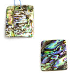  Pandantiv Sidef Abalon 30x25x2 mm - 1 Buc