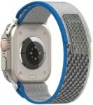  Curea pentru Apple Watch 1/2/3/4/5/6/7/8/SE/SE 2/Ultra (42/44/45/49mm) - Techsuit Watchband (W039) - Blue / Gray