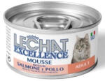 LECHAT Hrana Pisica Adult, Conserva cu somon si pui, Mousse Lechat Exc Adult, 85gr x 20 + 4 gratuite (C2047)