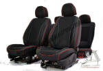 Honda Civic 2014-Ig Fortuna Méretezett Üléshuzat Bőr/Szövet -Piros/Fekete- Komplett Garnitúra
