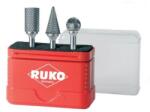 RUKO Set freze 10mm cu carbura de wolfram cutie, 3 bucati, Ruko (116001) - bricolaj-mag