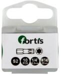Fortis Bit 1/4" DIN3126, C6.3, T40x25mm, 10 bucati, Fortis (4317784729246) - bricolaj-mag Set capete bit, chei tubulare