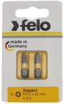 Felo Set Bit impact PH2x25 /2 buc, Felo (02202241) - bricolaj-mag Set capete bit, chei tubulare