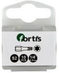 Fortis Bit 1/4" DIN3126, C6.3, T25x25mm, 10 bucati, Fortis (4317784729260) - bricolaj-mag Set capete bit, chei tubulare