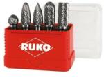 RUKO Set 5 freze biax de carbura de wolfram cu cutie, Ruko (116004) - bricolaj-mag