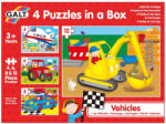 Galt Set 4 puzzle-uri Vehicule (4, 6, 8, 12 piese) (1004009) - dexo Puzzle
