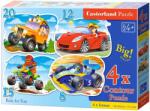 Castorland Пъзел Castorland 4 в 1 - Забавно състезание (B-043057) - ozone