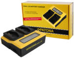 Patona Canon LP-E4 / LP-E19 Dual LCD USB töltő (7686)