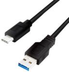 LogiLink CU0168 Type-C - USB-A kábel fekete 1m (CU0168) (CU0168)