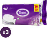 Violeta toalettpapír prémium 3 rétegű, levendula-vanília, (3x16 tekercs)