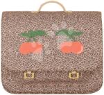 Jeune Premier Iskolai aktatáska It Bag Maxi Leopard Cherry Jeune Premier ergonomikus luxus kivitel 35*41 cm (JPITX23184)