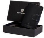 Peterson átkapcsos fekete pop-up pénztárca, kártyatartó 9, 5×6, 5 cm (Z-5903051160783)