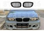 Tuning - Specials Grile Centrale compatibil cu BMW Seria 3 E46 Coupe Cabrio Facelift (2003-2005) Negru Lucios M Design (6434)