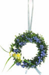 4home Coroniță artificială cu flori Nu mă uita, diametru 25 cm,