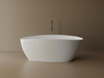 Marmite Cada baie freestanding ovala, compozit, 156 x 71 cm, Cast Marble Praga (630451061003)