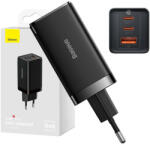 Baseus GaN5 Pro Töltő, 2xUSB-C + USB, 65W (fekete)