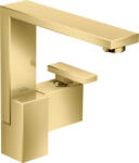 Hansgrohe Baterie lavoar baie auriu lucios cu ventil click-clack, Hansgrohe Axor Edge 190 (46020990)