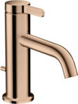 Hansgrohe Baterie lavoar baie red gold lucios cu ventil pop-up Hansgrohe Axor One 70 (48000300)