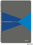Leitz Office PP Borítóval A4 - négyzetrácsos 90 lap szürke-kék (44950035)