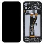 Samsung A146B Galaxy A14 5G, A145F Galaxy A14 4G, M146B Galaxy M14 4G (Széles csatlakozós) LCD Kijelző+Érintőpanel+Előlap Keret, Fekete, Black (GH82-31184A, GH82-31185A) Service Pack