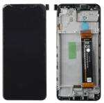 Samsung A236 Galaxy A23 5G LCD Kijelző+Érintőpanel+Előlap Keret, Fekete, Black (GH82-29734A, GH82-29735A) Gyári, Service Pack