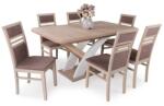  Elis asztal Mira székkel - 6 személyes étkezőgarnitúra