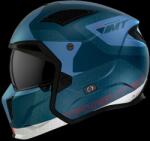 MT Helmets Cască de motociclist MT Streetfighter SV Totem C17 albă și albastră (MT13279952172)