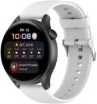  Curea din SILICON pentru Huawei Watch 4 / Watch 4 Pro alb