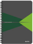 LEITZ Office Spirálfüzet LEITZ Office A/5 karton borítóval 90 lapos vonalas zöld