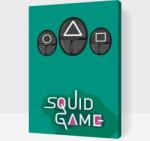  Festés számok szerint - Squid game - Jelek 2 Méret: 40x60cm, Keretezés: Műanyagtáblával