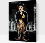  Festés számok szerint - Charlie Chaplin a városban Méret: 40x60cm, Keretezés: Műanyagtáblával