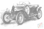  PontPöttyöző - Bugatti Méret: 40x60cm, Keretezés: Műanyagtáblával, Szín: Zöld