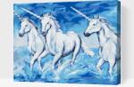  Festés számok szerint - Unikornisok Méret: 40x50cm, Keretezés: Kartonlemezen