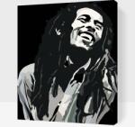  Festés számok szerint - Bob Marley Méret: 30x40cm, Keretezés: Fatáblával