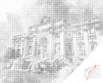  PontPöttyöző - Trevi-kút 2 Méret: 40x50cm, Keretezés: Műanyagtáblával, Szín: Piros