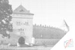  PontPöttyöző - Késmárk vára, Szlovákia Méret: 40x60cm, Keretezés: Kartonlemezen, Szín: Fekete