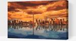  Festés számok szerint - Torontó alkonyatkor Méret: 40x60cm, Keretezés: Kartonlemezen