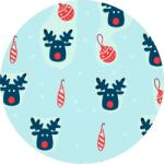  Festés számok szerint - Rudolf háttér Méret: 50x50cm, Keretezés: Műanyagtáblával