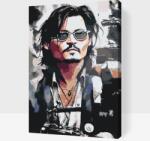  Festés számok szerint - Johnny Depp Méret: 40x60cm, Keretezés: Műanyagtáblával