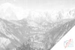  PontPöttyöző - Mont Blanc 2 Méret: 40x60cm, Keretezés: Kartonlemezen, Szín: Zöld