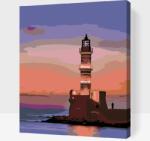  Festés számok szerint - Világítótorony Méret: 40x50cm, Keretezés: Kartonlemezen